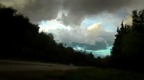 Landscape before rain Stock Footage 25043821