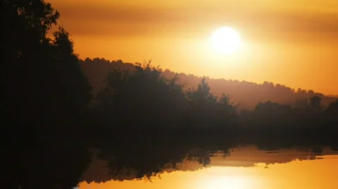 Landscape reflection 1 Stock Footage 451678