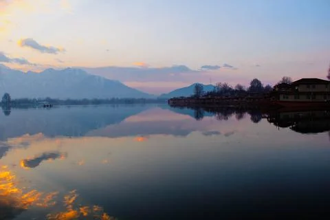 Landscape reflection Stock Photos