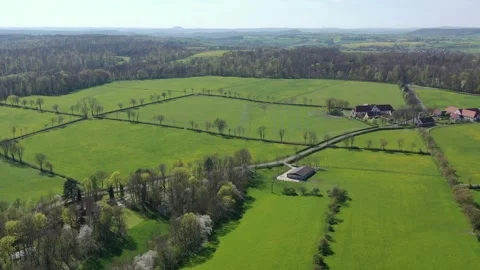 The Landscape of the Ringgau in North Hesse Stock Footage 240497457