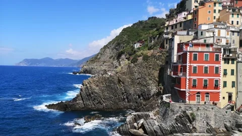 Landscape of RIomaggiore Stock Footage 134643018