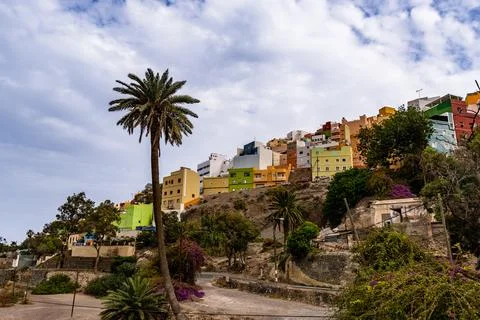 Landscape of the Risco de San Juan en Las Palmas de Gran Canaria Foto stock