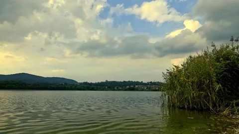 Landscape on the river Stock Footage 222832963