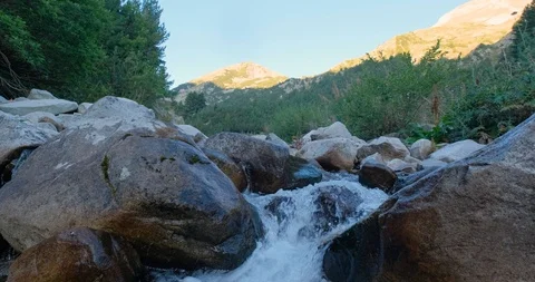 Landscape with river in the mountains Stock Footage 115950027