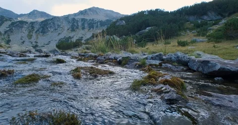 Landscape with river in the mountains Stock Footage 115950239