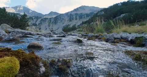 Landscape with river in the mountains Stock Footage 115950269