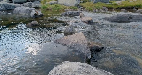 Landscape with river in the mountains Stock Footage 115950297