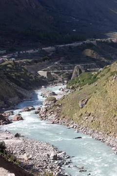 Landscape of river Stock Photos