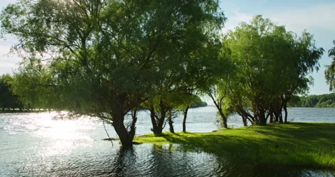 Landscape with river view Stock-Footage 155020087