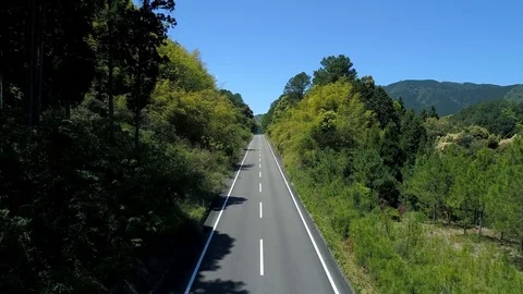 Landscape of the road in the mountain Stock Footage 81244704