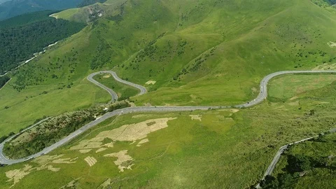Landscape of the road in nature Stock Footage 85688580