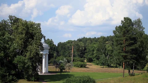 Landscape with a rotunda Stock Footage 33706117