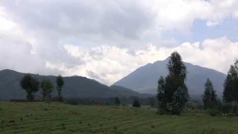 Landscape Rwanda, Virunga mountains, Rwanda, Africa Stock Footage 83256165