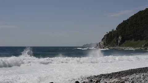 Landscape on sea Stock Footage 104244597