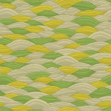 Landscape seamless pattern Stock Illustration