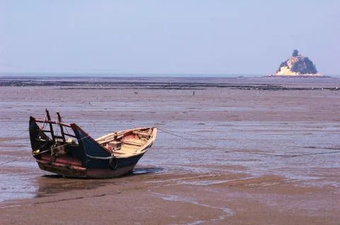 Landscape at seashore Stock Photos