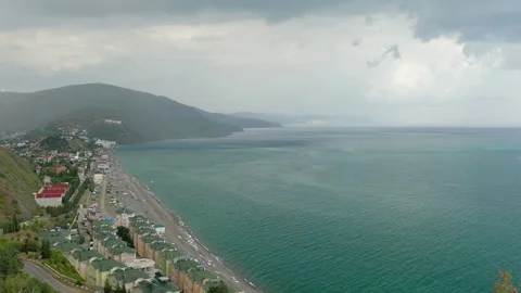 Landscape of seaside resort Stock Footage 79442350