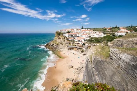 Landscape setting Azenhas do mar, Portugal Stock Photos