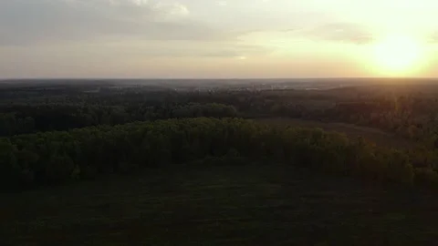 Landscape shooting with a quadrocopter Stock Footage 140887196