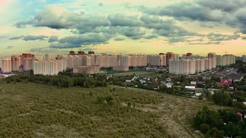 Landscape shooting with a quadrocopter Stock Footage 141617149
