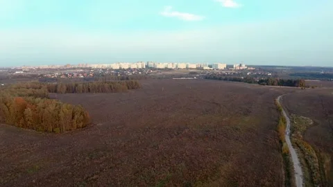 Landscape shooting with a quadrocopter Stock Footage 141617216
