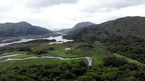 Landscape with sky and clouds mountain are in Ireland Stock-Footage 243625107