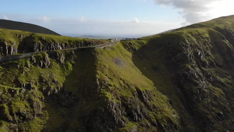 Landscape with sky and clouds mountain are in Ireland Stock-Footage 243625226