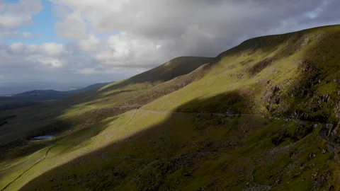 Landscape with sky and clouds mountain are in Ireland Stock-Footage 243625247