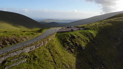 Landscape with sky and clouds mountain are in Ireland Stock-Footage 243625355