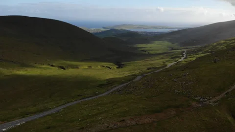 Landscape with sky and clouds mountain are in Ireland Stock-Footage 243625622