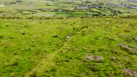 Landscape with sky and clouds mountain are in Ireland Stock-Footage 243625751