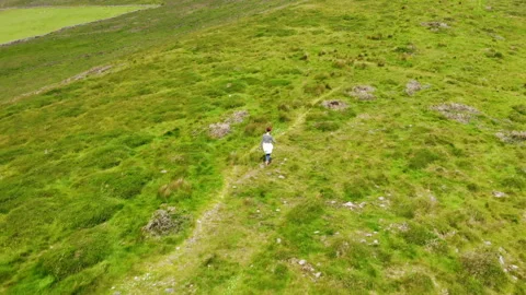 Landscape with sky and clouds mountain are in Ireland Stock-Footage 243625812