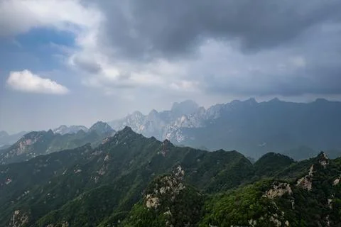 Landscape with sky and clouds Stock Photos