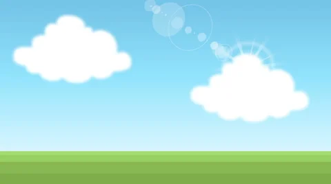 Landscape sky animation Stock Footage 50893735
