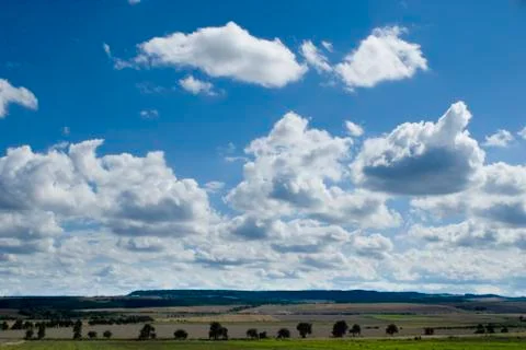 Landscape with sky Stock Photos