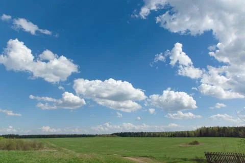 Landscape with sky Stock Photos