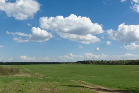 Landscape with sky Stock Photos