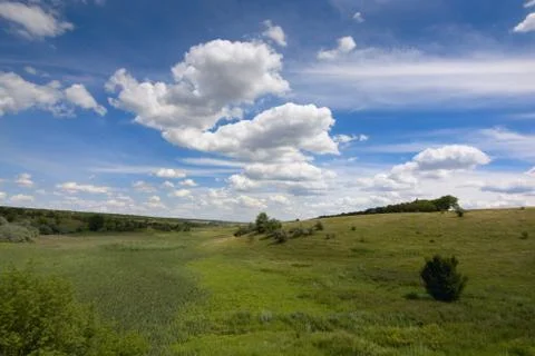 Landscape with sky Stock Photos