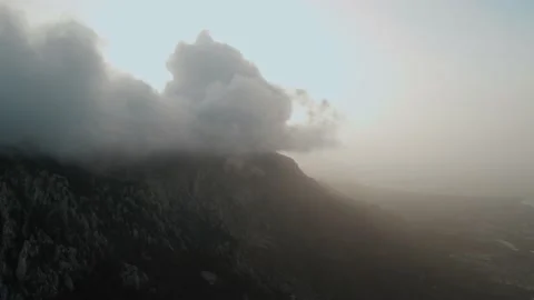 Landscape, sky, sun, mountain Stock Footage 165693063