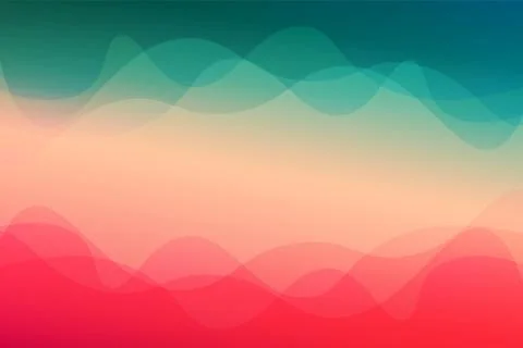 Landscape skyblue gradient fill vector abstract background minimalistic concept Stockillustratie