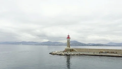 Landscape of small lighthouse Video stock 86565914