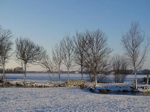 Landscape snow 스톡 사진