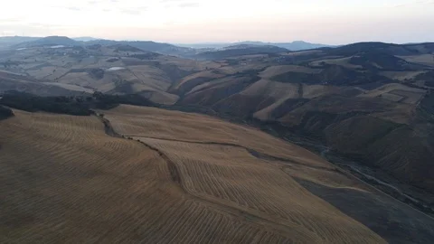 Landscape in south Italy drone shot  Stock Footage