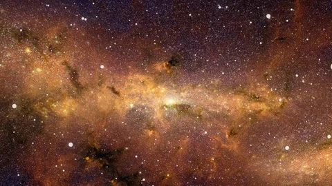 Landscape space view while travelling through the galaxy in space Stock Footage 120272157