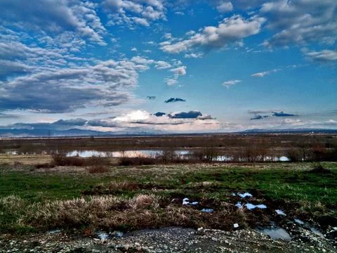 Landscape in spring - Maramures county Fotos de archivo