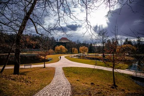 Landscape in the spring Foto stock