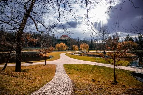Landscape in the spring Stock Photos
