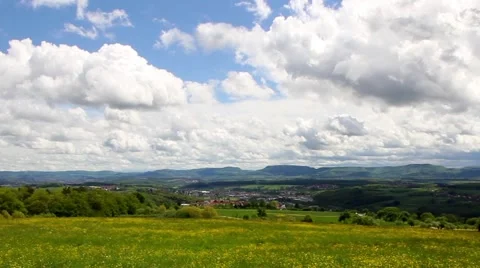 Landscape in spring - timelaps Stock Footage 43079882