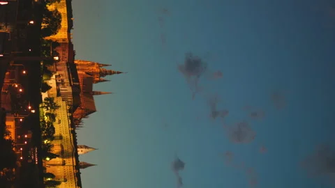 Landscape with St. Vitus Cathedral Stock Footage 219735214