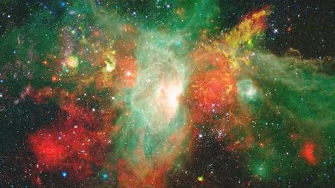 Landscape of star clusters in space. Elements of this image furnished by NASA Stock Photos